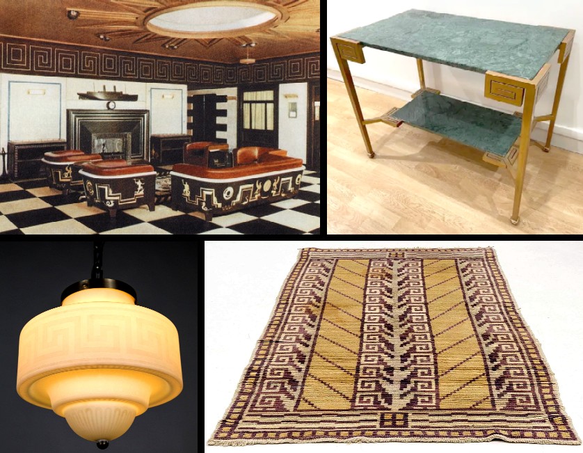 Art Deco Greek Key Objects